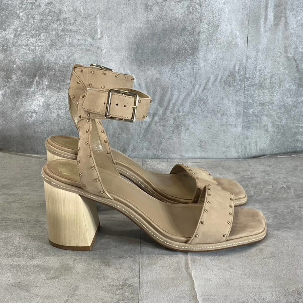 Vince Camuto Women's Tortilla Shyremin Studded Ankle-Strap Sandals SZ 8.5